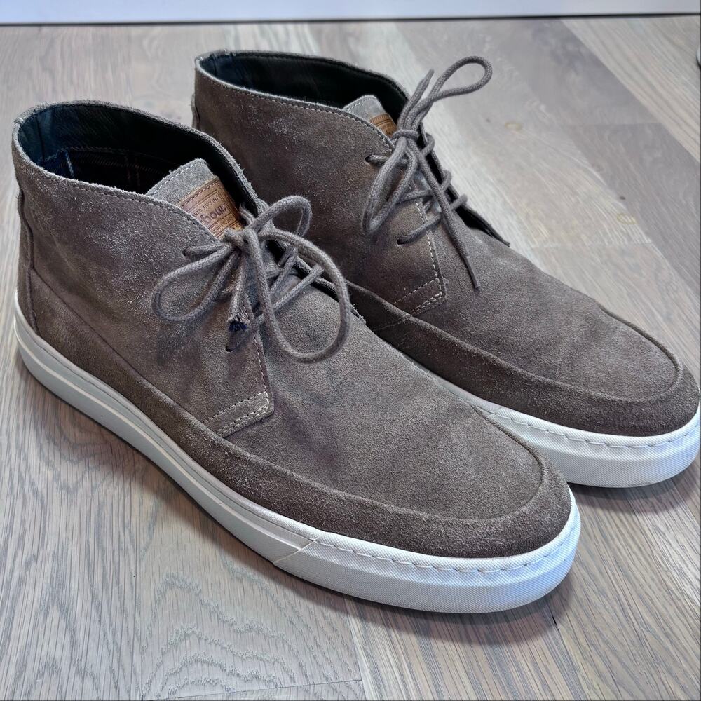Barbour Mason Chukka Boots Suede Lace Up Beige Men Size US 10 UK 9 - Picture 3 of 10